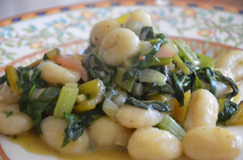 Gnocchi met gezonde snijbiet