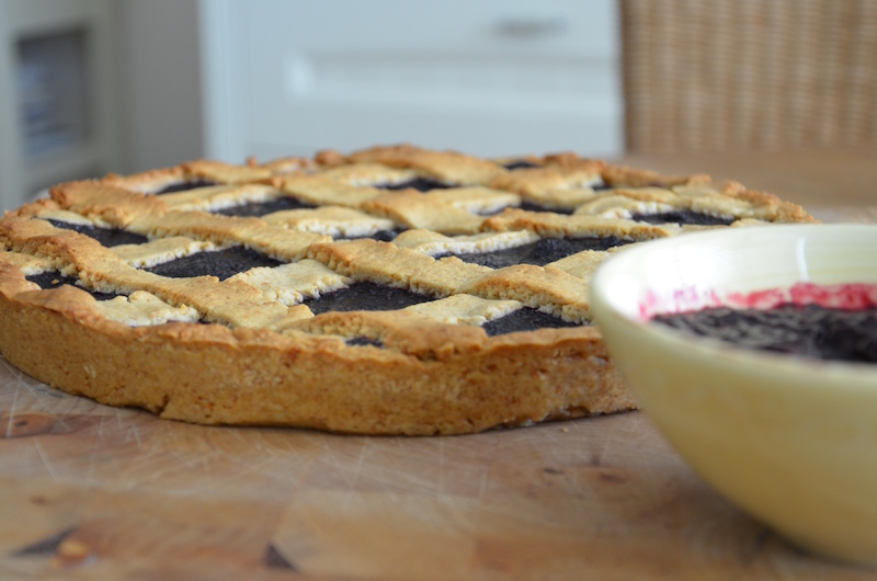 Volkoren taart met jam zonder suiker